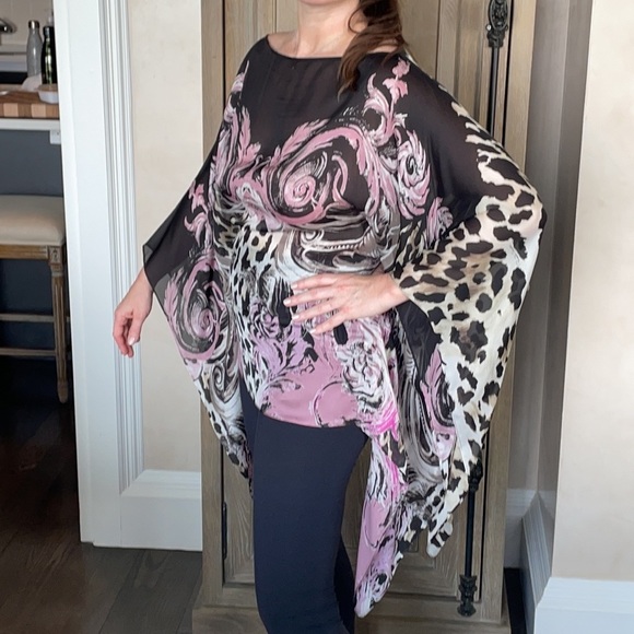 Roberto Cavalli silk animal print kaftan EU 38 - Picture 8 of 11